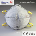 FFP1 grey dust mask respirator with active carbon